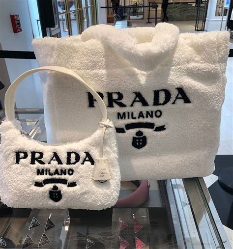 fluffy Prada bag